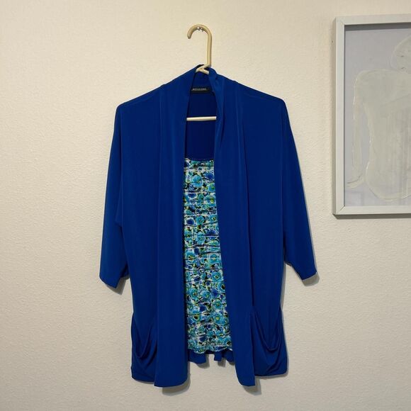 Notations Women's Blue Cardigan - Picture 1 of 5